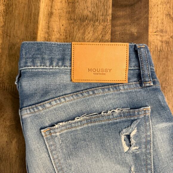 Moussy Vintage Women’s Ridgewood Distressed Skinny Japanese Denim Jeans Size 28 - Picture 12 of 12